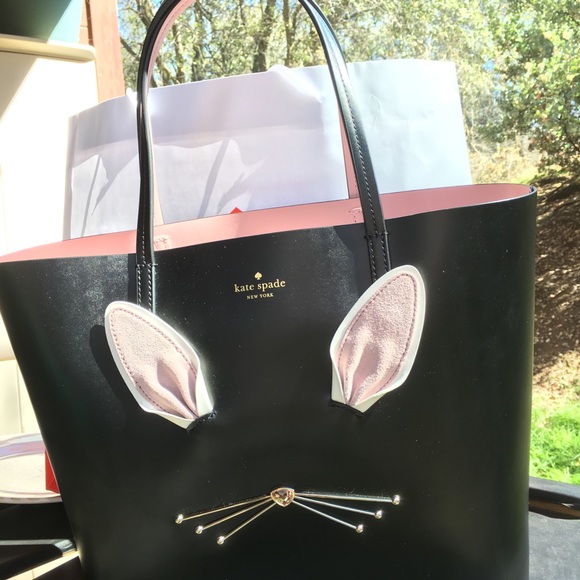 ❤️SOLD ❤️ Kate spade ♠️ bunny 🐰 tote 💕 - Picture 5 of 8